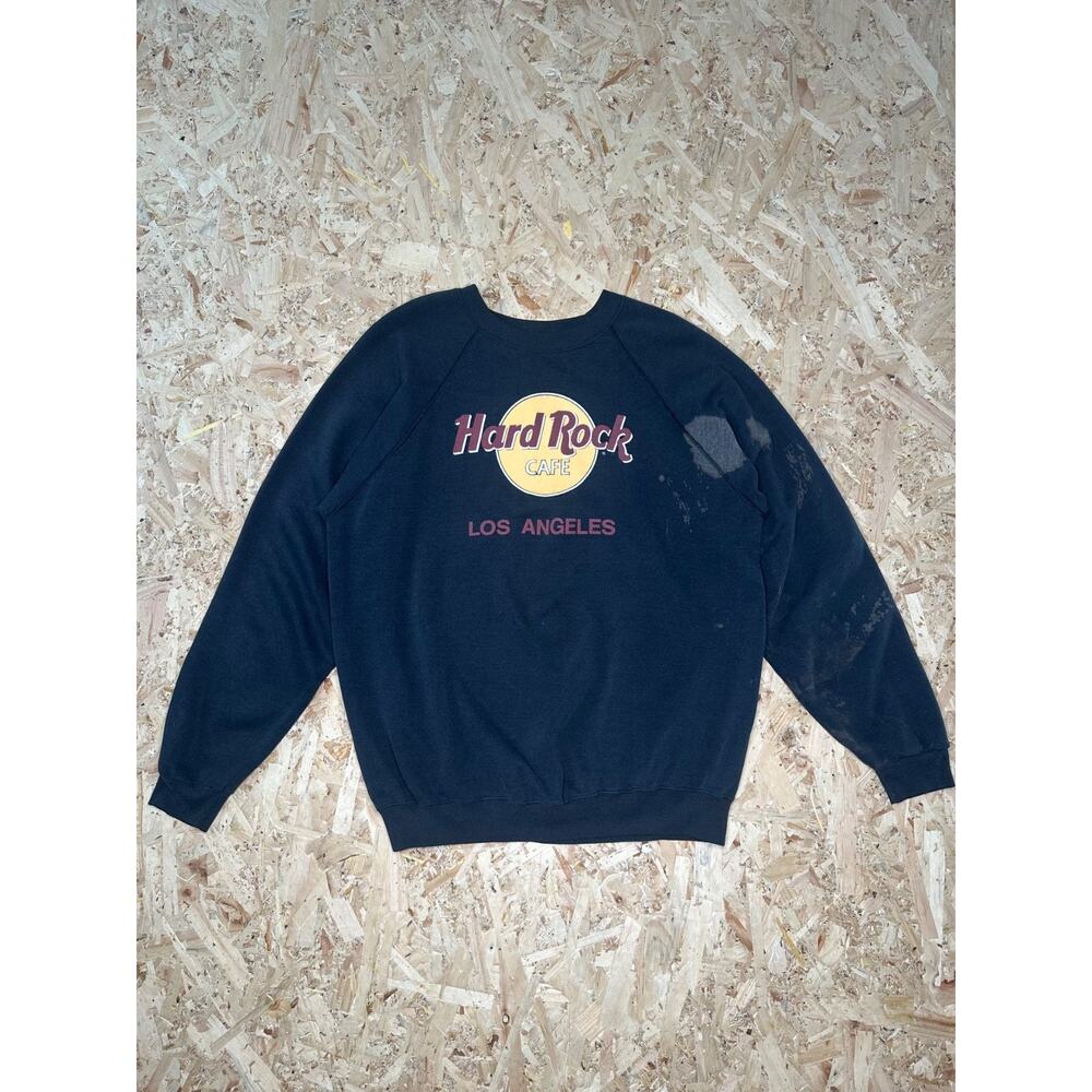 Vintage 80s Hard Rock Cafe Los Angeles Crewneck Sz XL